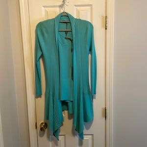 Turquoise cardigan
